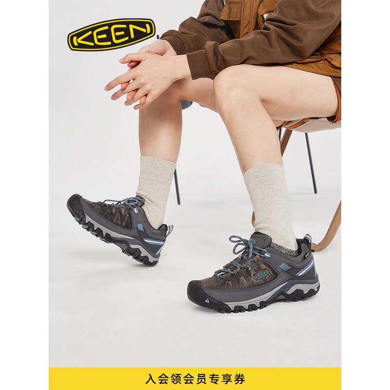 KEEN官方 TARGHEE IV WP“踏极”男女款户外防水耐磨徒步登山鞋