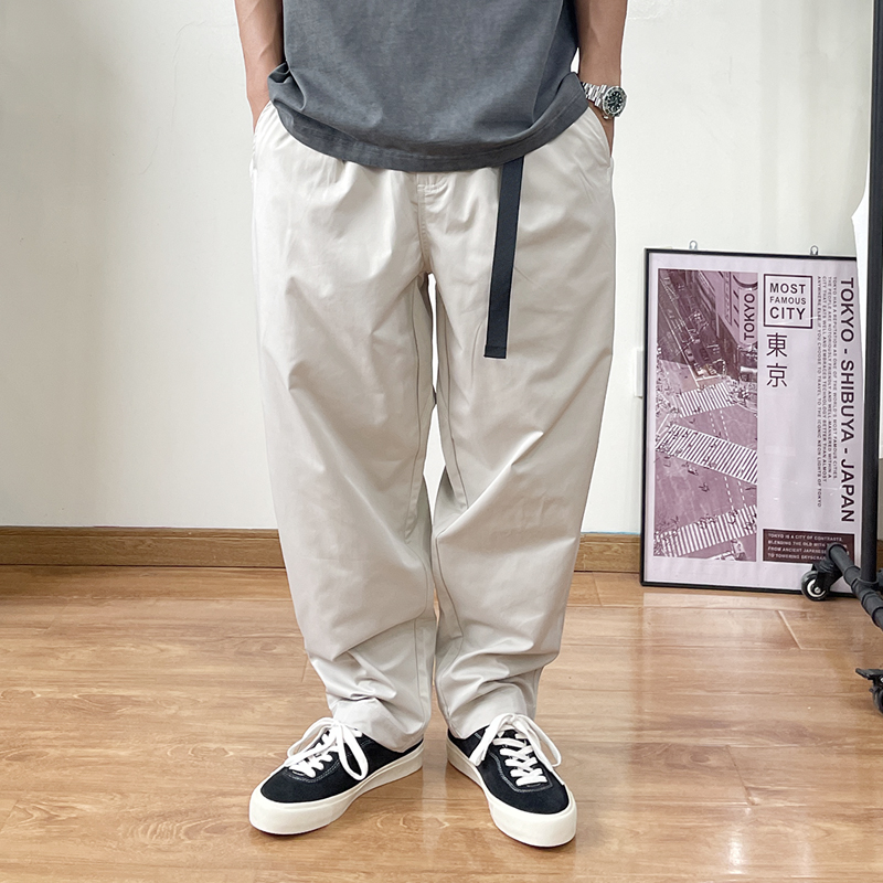 日系紫标5302 coolmax 凉感速干cityboy宽松微锥男士休闲工装裤男