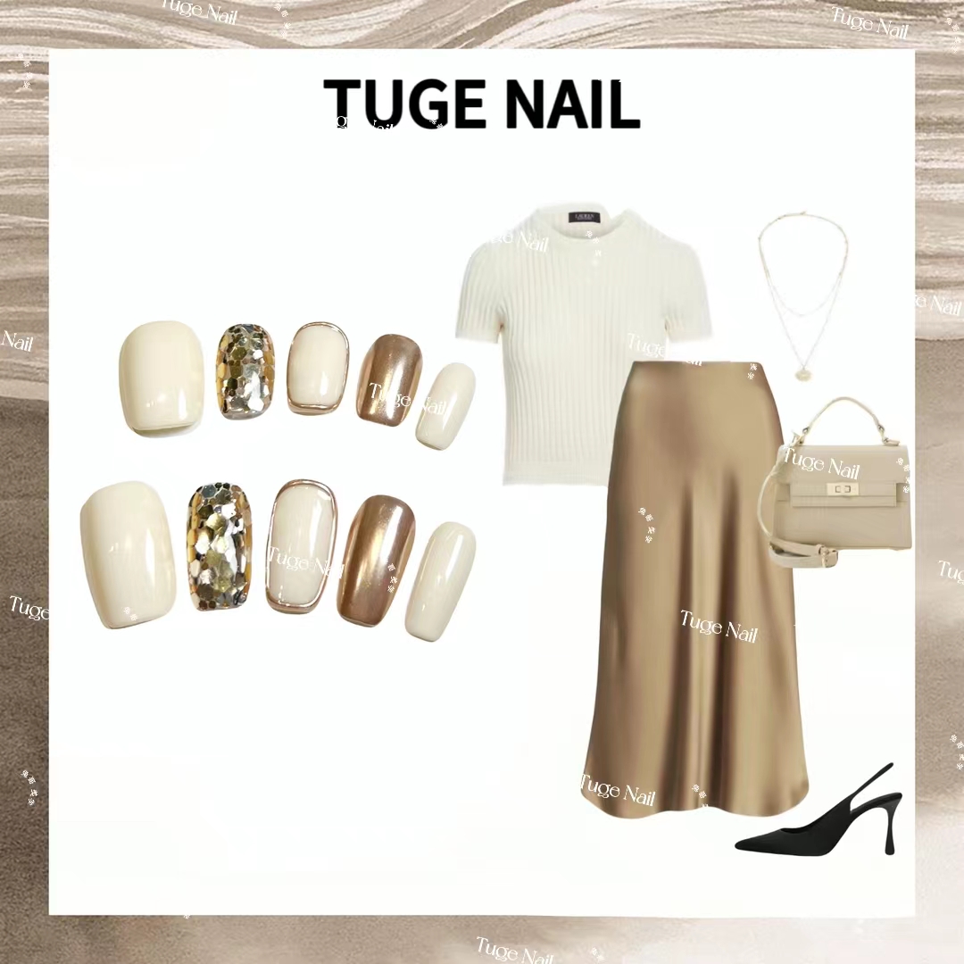 TugeNail 【京都】秋冬氛围感高级复古极简小众设计师穿戴甲TGJJ