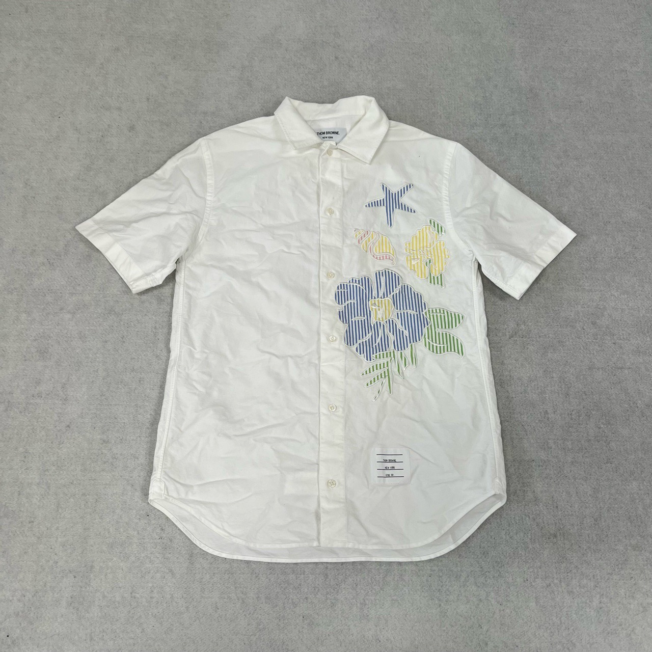 99新 THOMBROWNE tb 衬衫短袖 0码