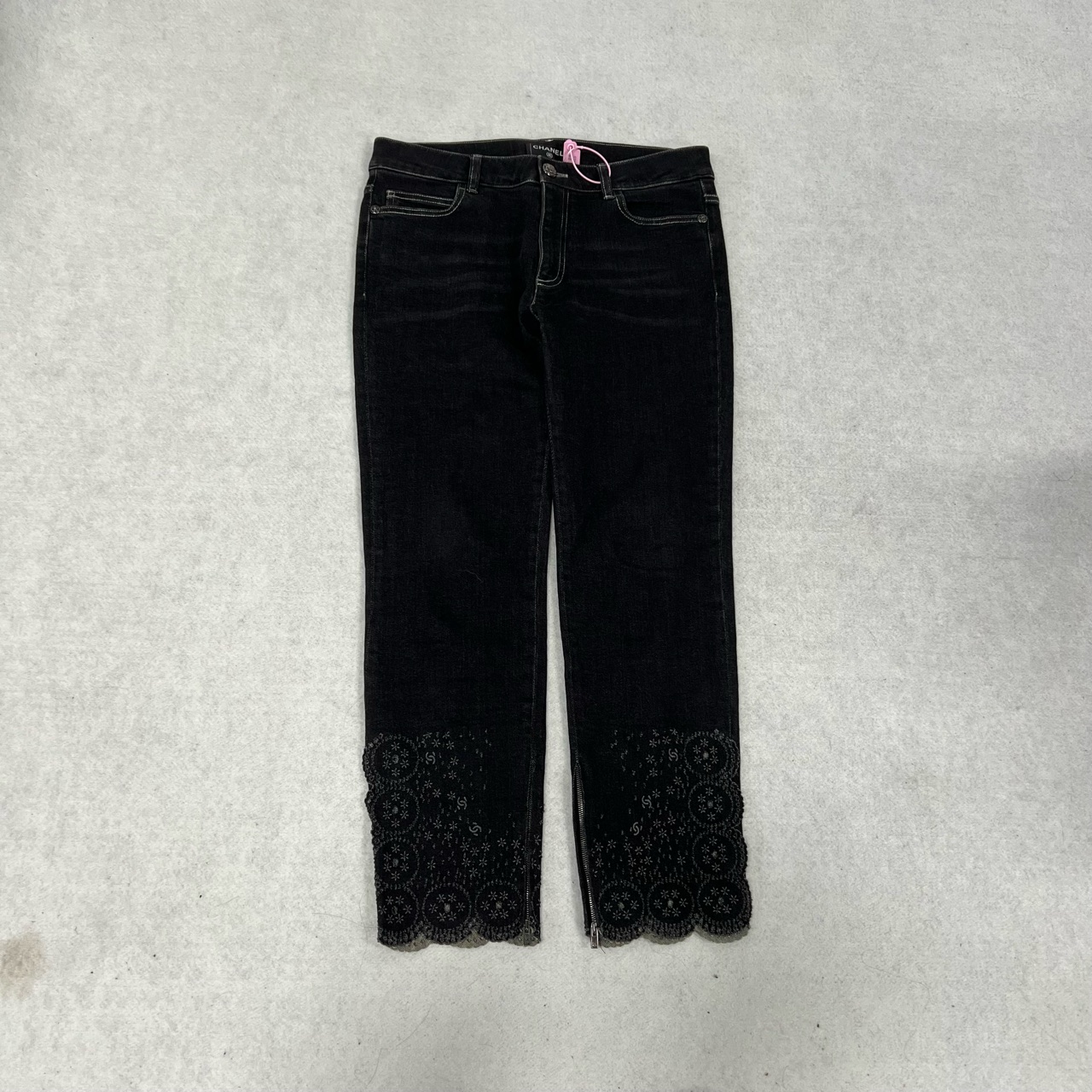 99新 AMIPARIS chanel 牛仔裤 镂空勾花