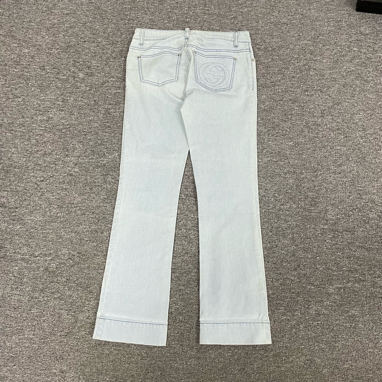 99新  Gucci 古驰 双G 水洗牛仔裤 99新 38码