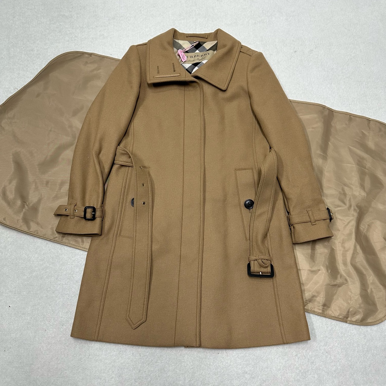 99新 BURBERRY/博柏利 Burberry羊毛大衣uk10