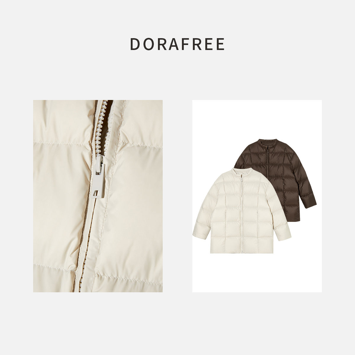 93283秋冬时尚百搭简约女士加厚外套