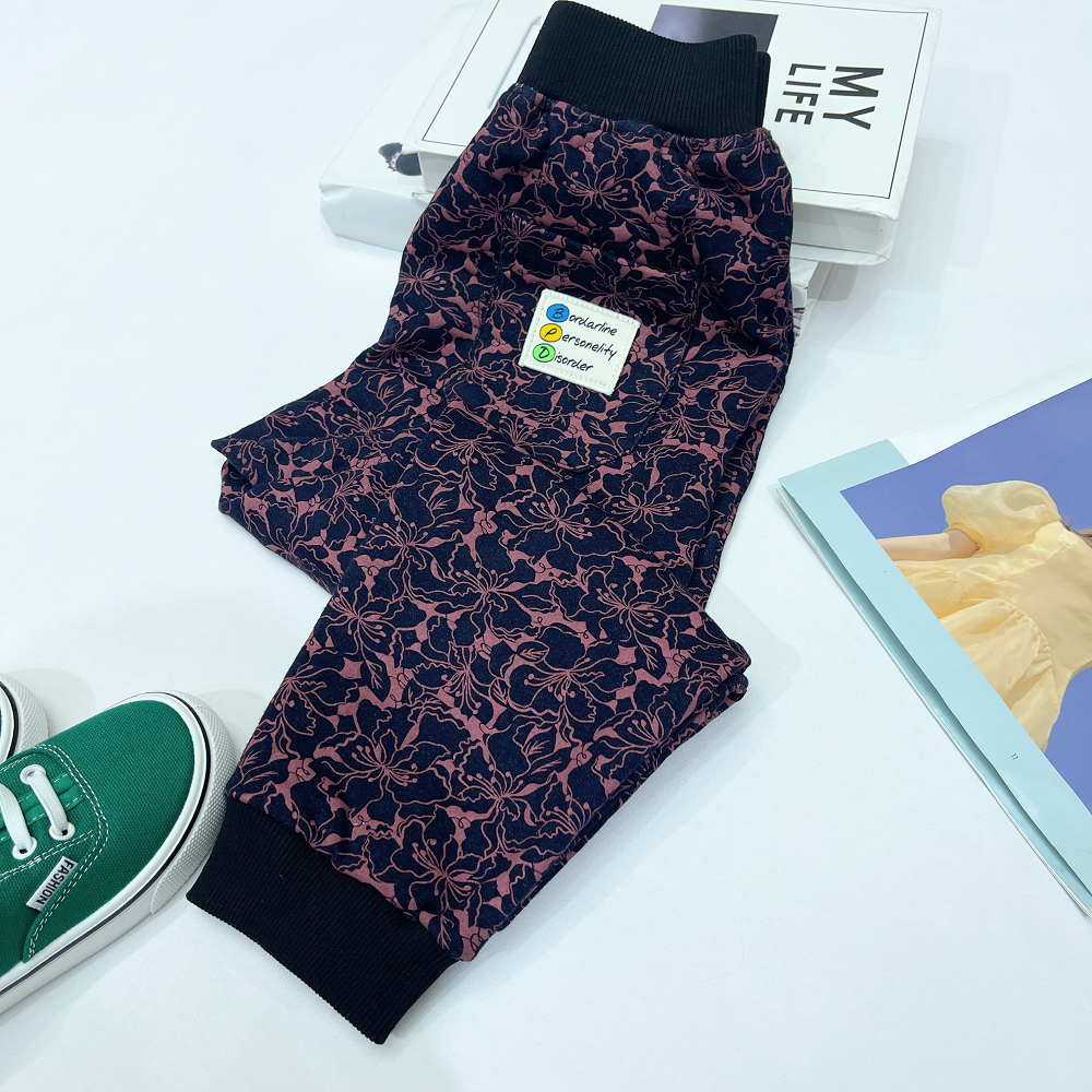 K080012花色束脚裤