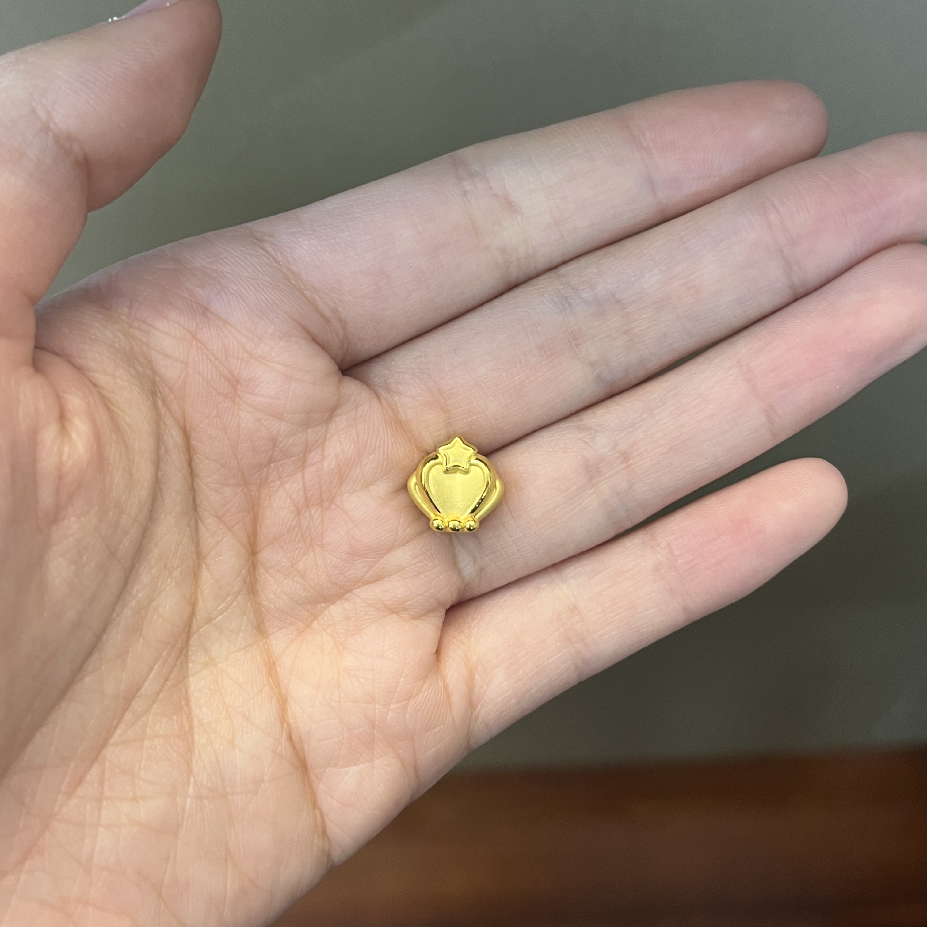 御典金翠缘福利款40足金小皇冠手编1.23g