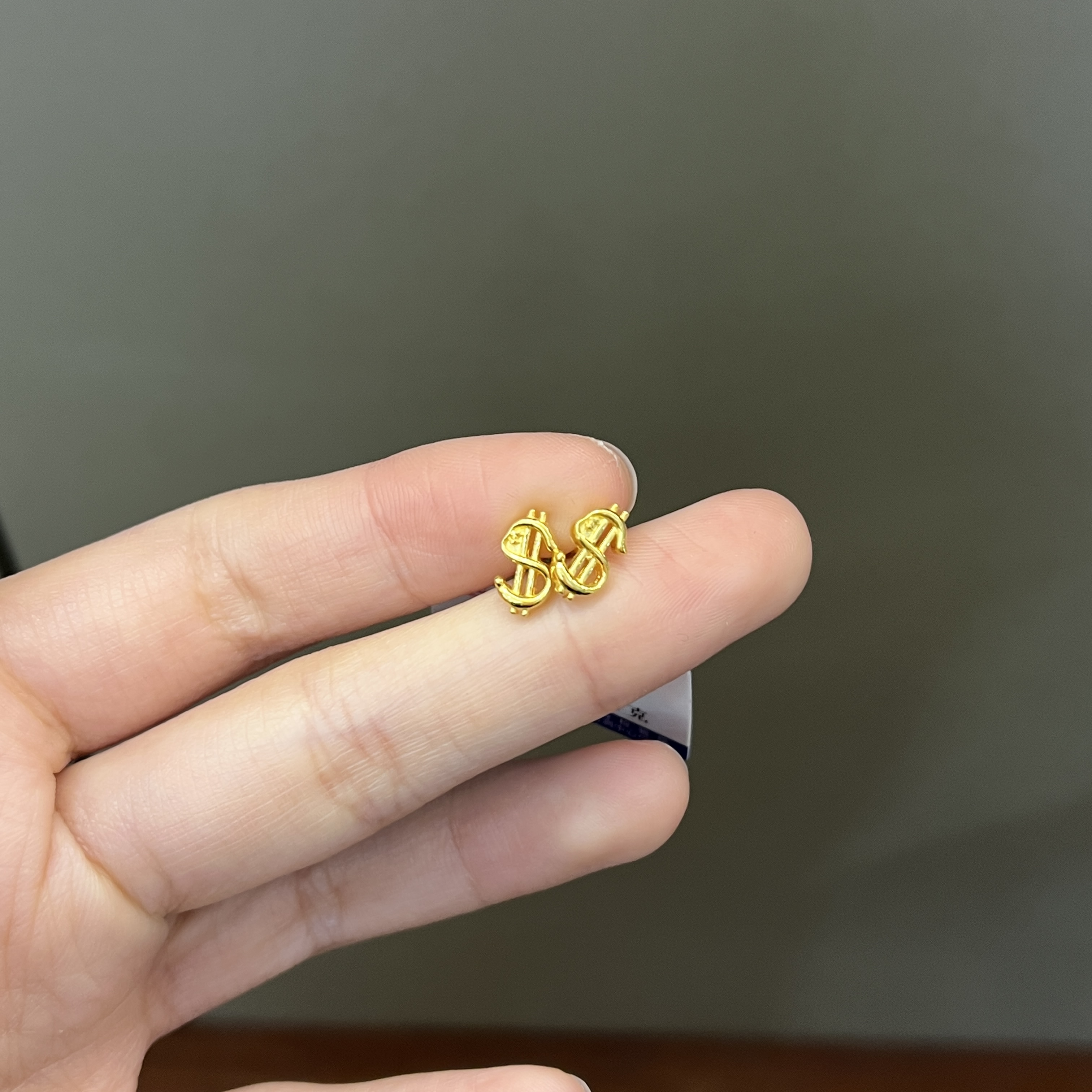 御典金翠缘福利款40特价足金有钱兔耳钉2.59g