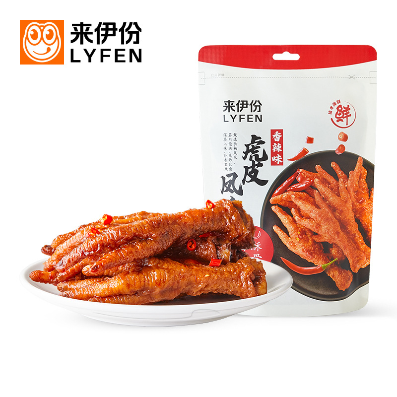 来伊份虎皮凤爪(香辣味) 约125g