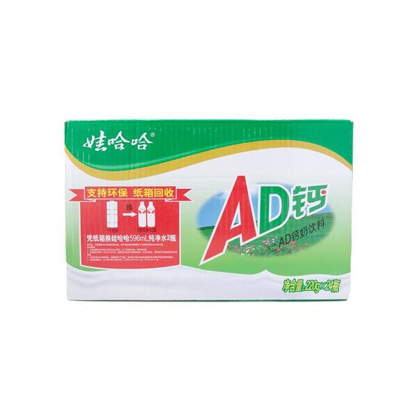 娃哈哈 AD钙奶饮料 220g*24瓶/盒