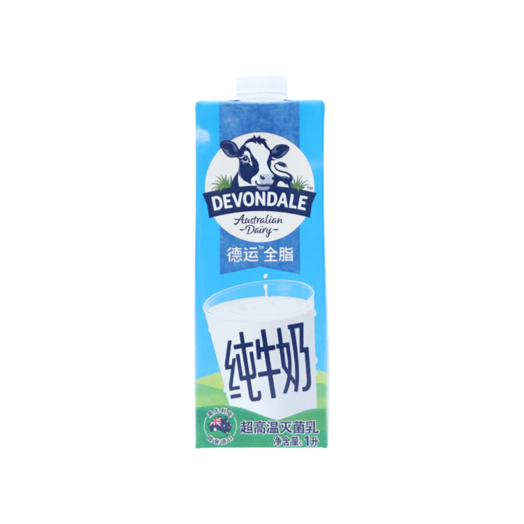 德运全脂纯牛奶超高温灭菌乳