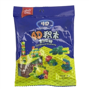 Amos/阿麦斯4D积木果汁软糖混合果味 45g