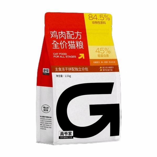 高爷家 鸡肉配方全价猫粮 1.5kg/袋