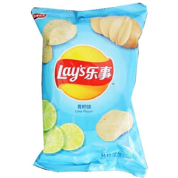 乐事 青柠味马铃薯片 40克/袋 膨化食品休闲零食网红小吃