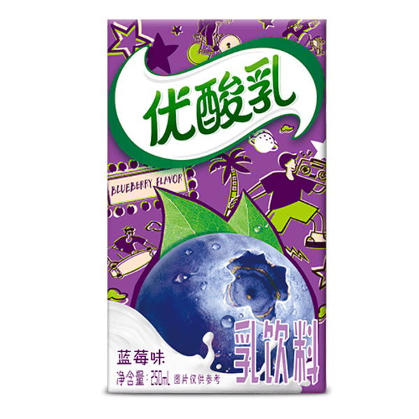 250ml伊利优酸乳饮料[蓝莓]1支