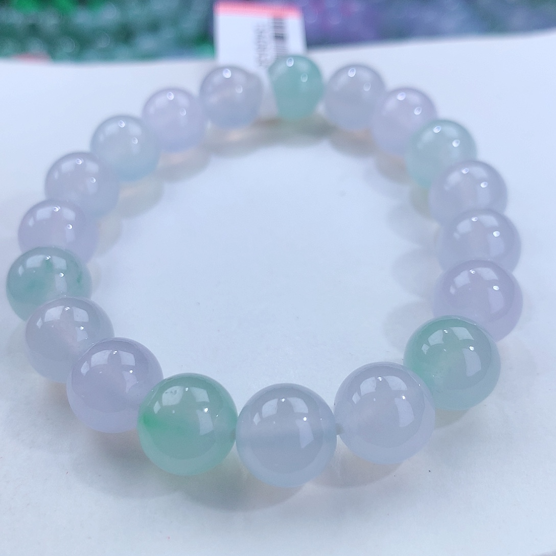 翡翠手链未镶嵌卡10mm