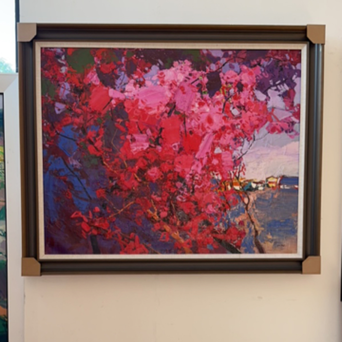 苏隆穆老师的原创手绘布面油画，《夏天》画面尺寸95+120厘米，包邮！