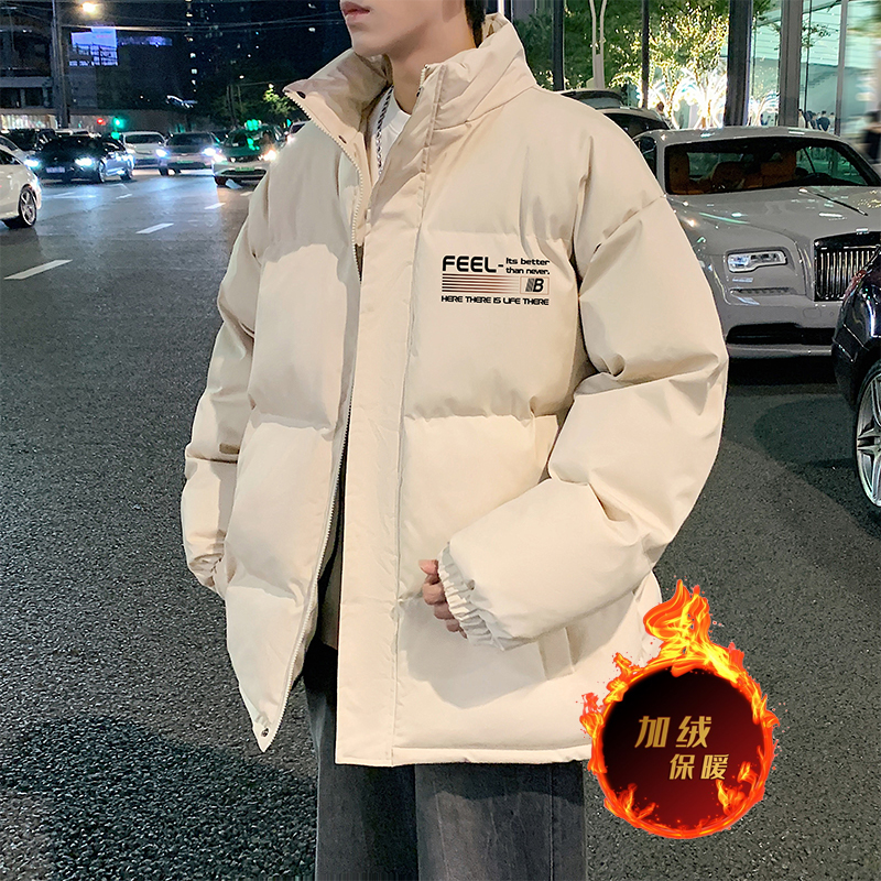 JEEP吉普面包服棉服外套男冬季美式棉衣复古潮牌oversize加绒棉袄