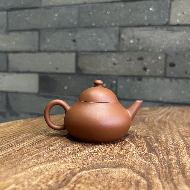 善古茶具 潮州纯手工孟臣鸡蛋黄梨壶手拉工夫泡茶茶壶梨形