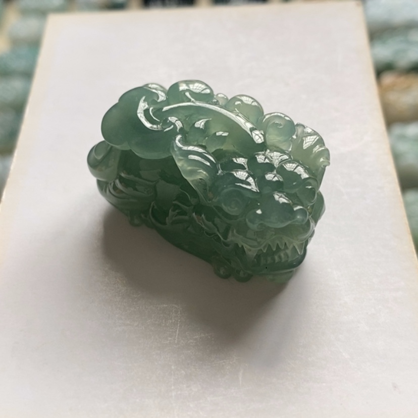 【闪购商品】定制翡翠未镶嵌翡翠貔貅工厂直销