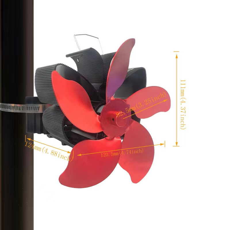 壁炉专用热动力壁挂蝴蝶风扇高红热能风扇