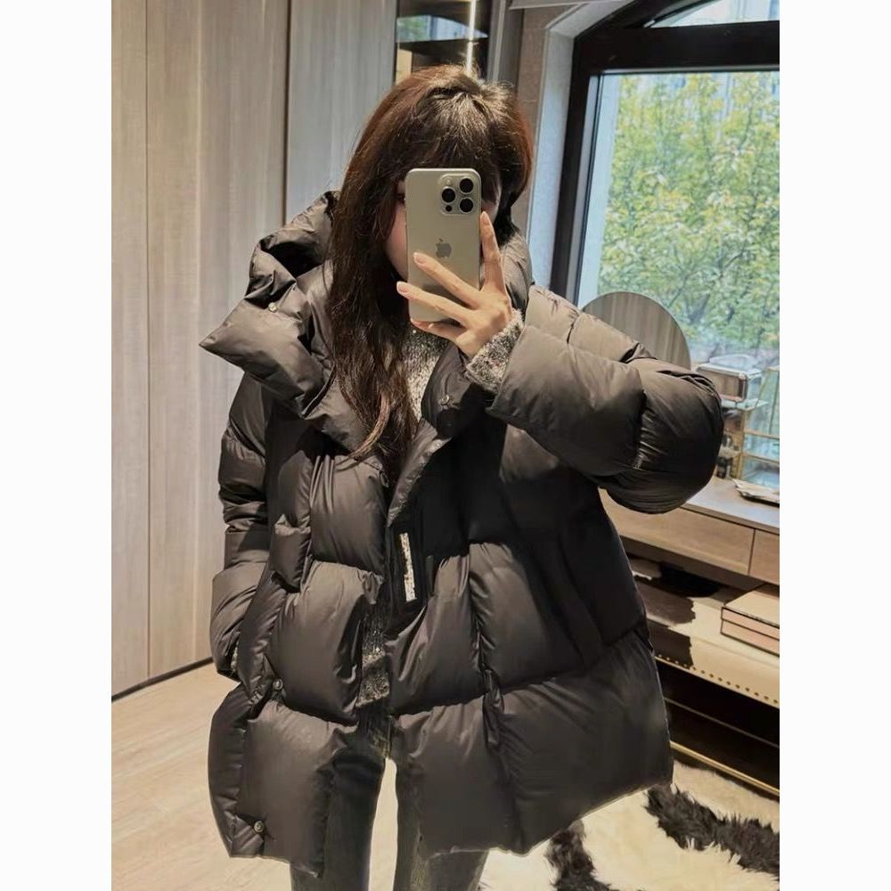 波司澄羽绒欧洲站2023冬装新时尚白鸭绒休闲小个子面包抗寒保暖羽