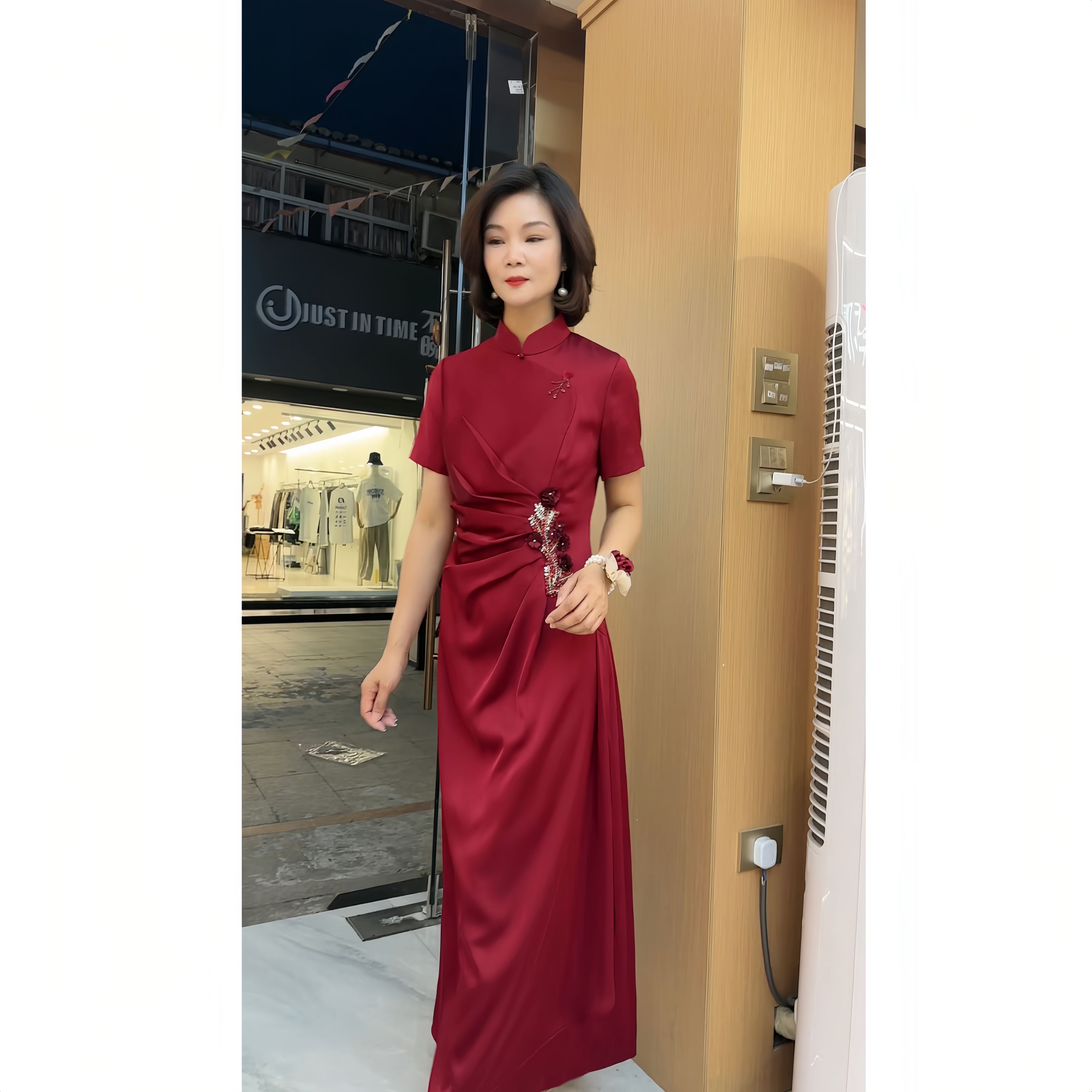 2015-气质显瘦反季喜婆婆喜妈妈婚宴装上台迎宾喜婆婚礼服