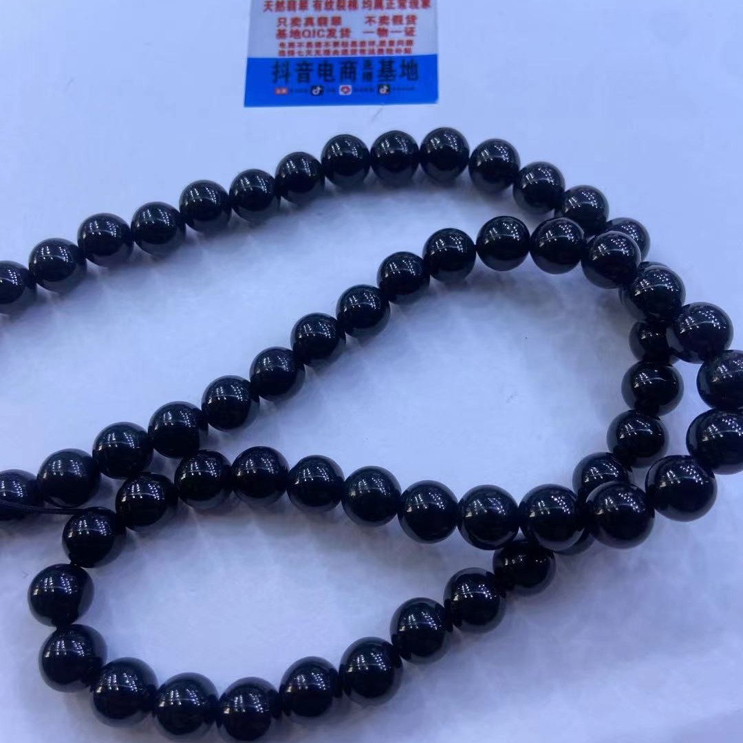 墨翠项链珠链天然墨翠直播间更加优惠
