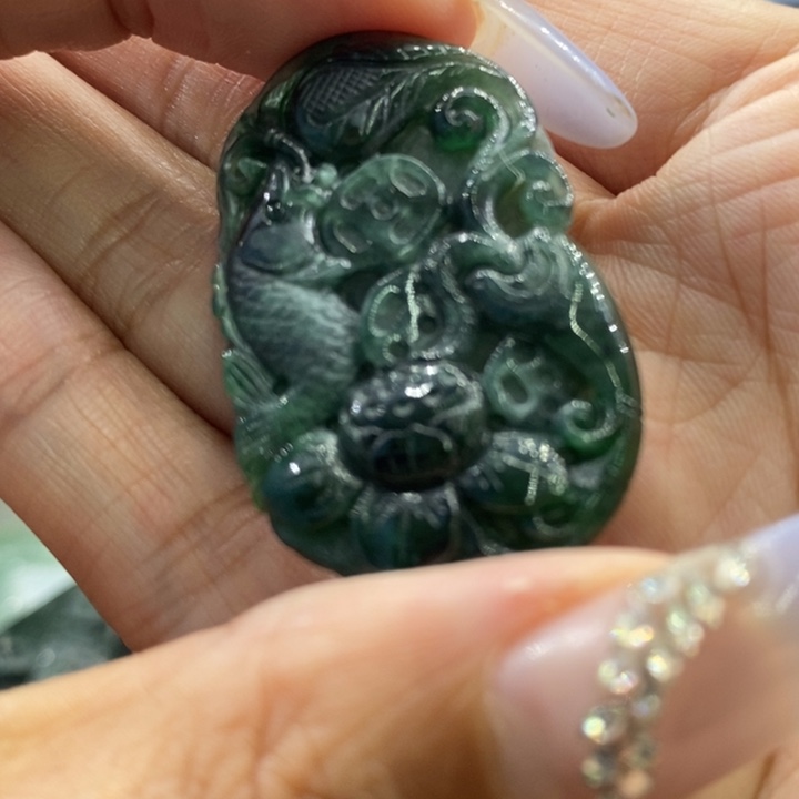 翡翠吊坠(不含链)未镶嵌喜***的5912