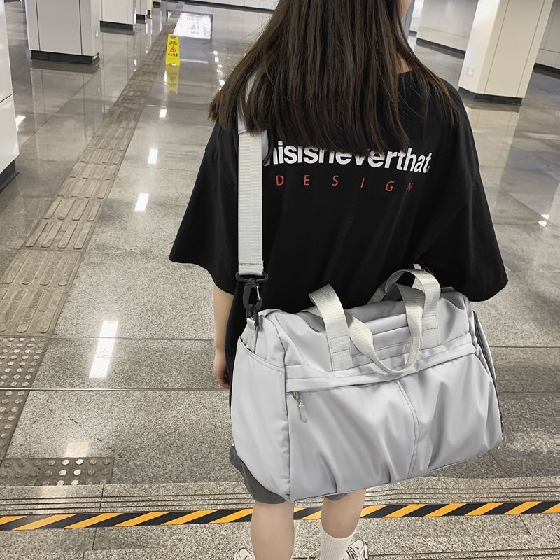 【今日推荐】旅行包女手提行李袋运动训练健身包瑜伽包干湿分离包
