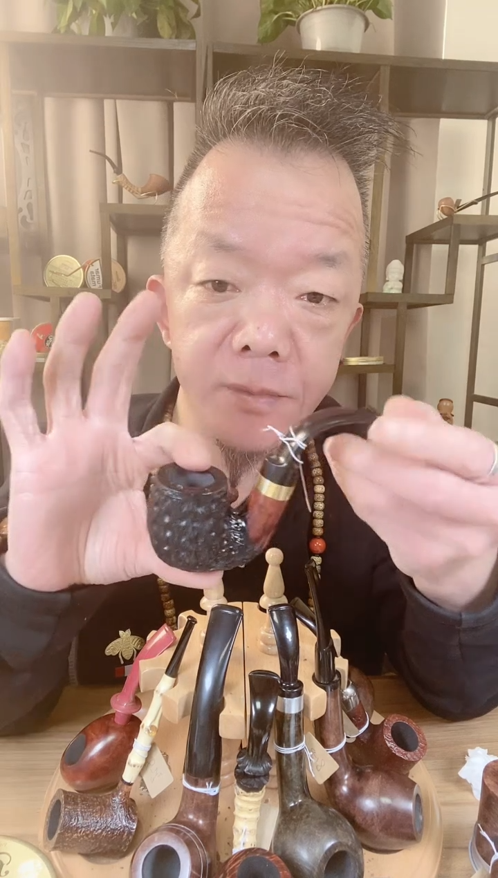 【闪购商品】石楠木根雕21纯手工石楠木烟斗