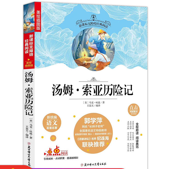 汤姆索亚历险记 无障碍经典阅读 初中学生读名著 插图版