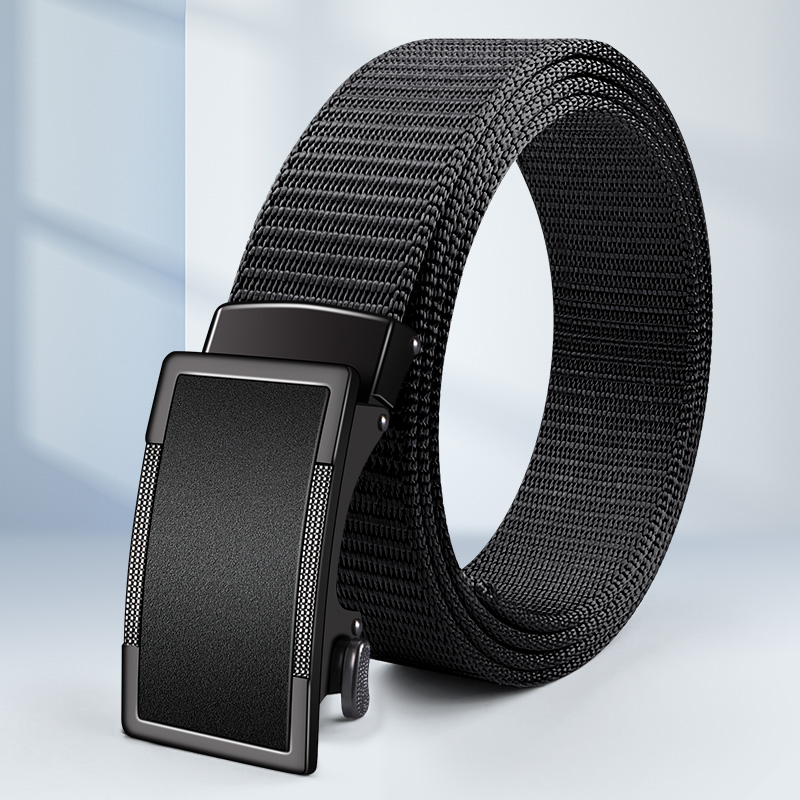 合金自动扣皮带男款休闲百搭编织裤带牛仔裤西裤商务男士腰带