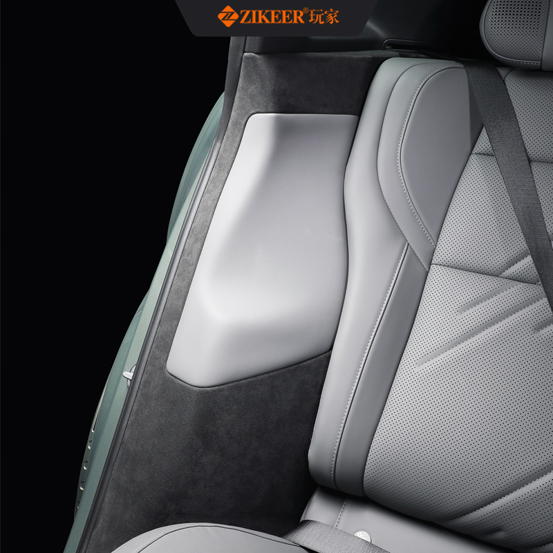 ZIKEER适用于21-25款极氪001翻毛皮内饰改装C柱软包保护贴防刮