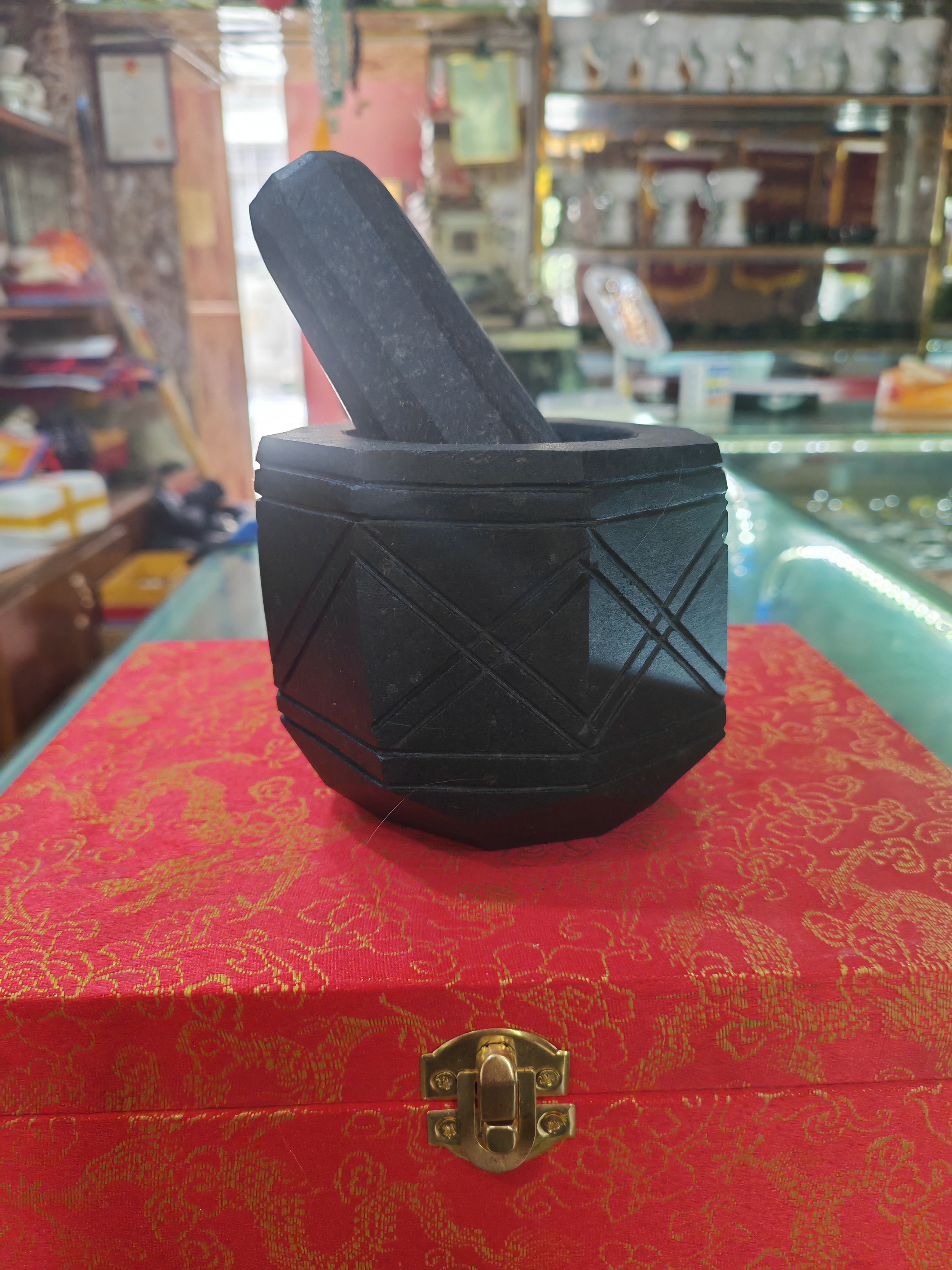 藏式传统捣蒜器大