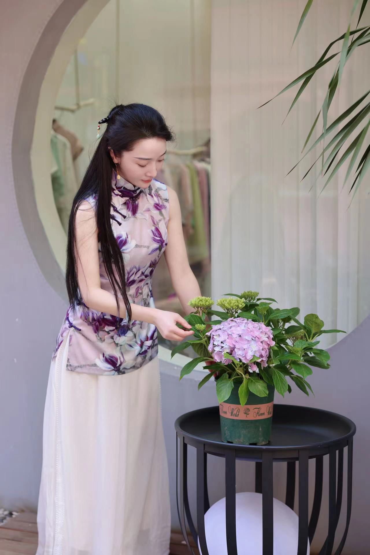 【紫罗兰】高定版气质修身显瘦旗袍上衣