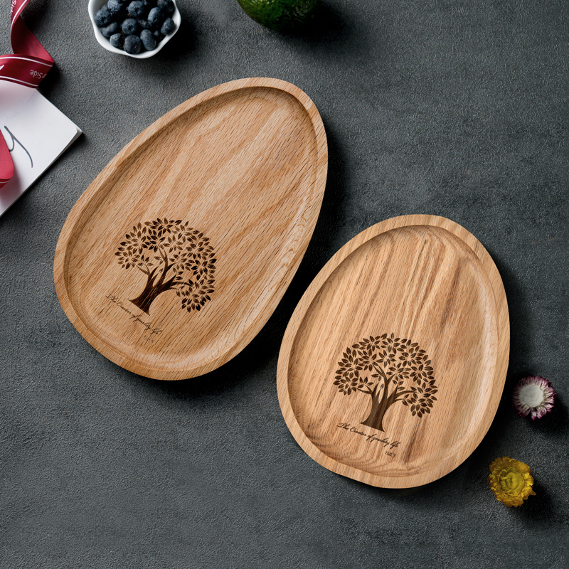 BF BILL.F SINCE 1983鹅卵石型食物托盘家用创意日式隔热木制