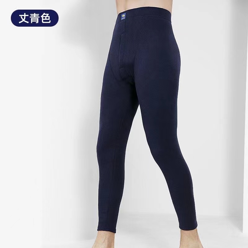 男士秋冬季保暖裤棉裤德绒自发热高腰保暖裤加厚高弹修身