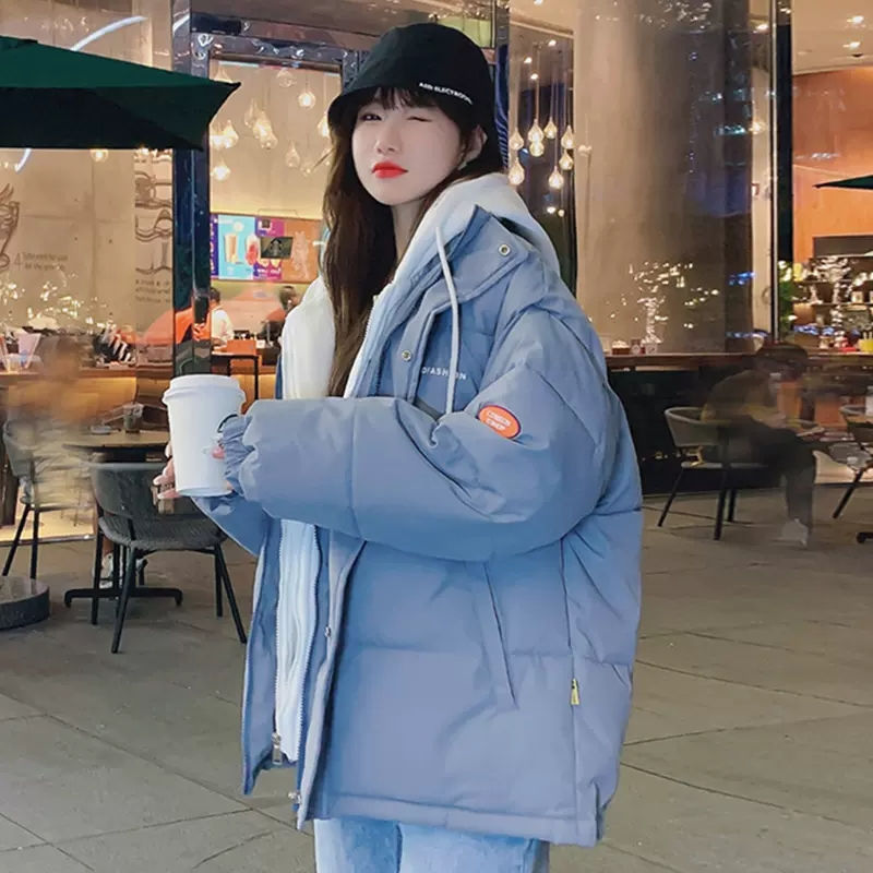 鸭鸭15冬装加厚羽绒服服12大童13少女孩14岁高初中学生棉衣16加