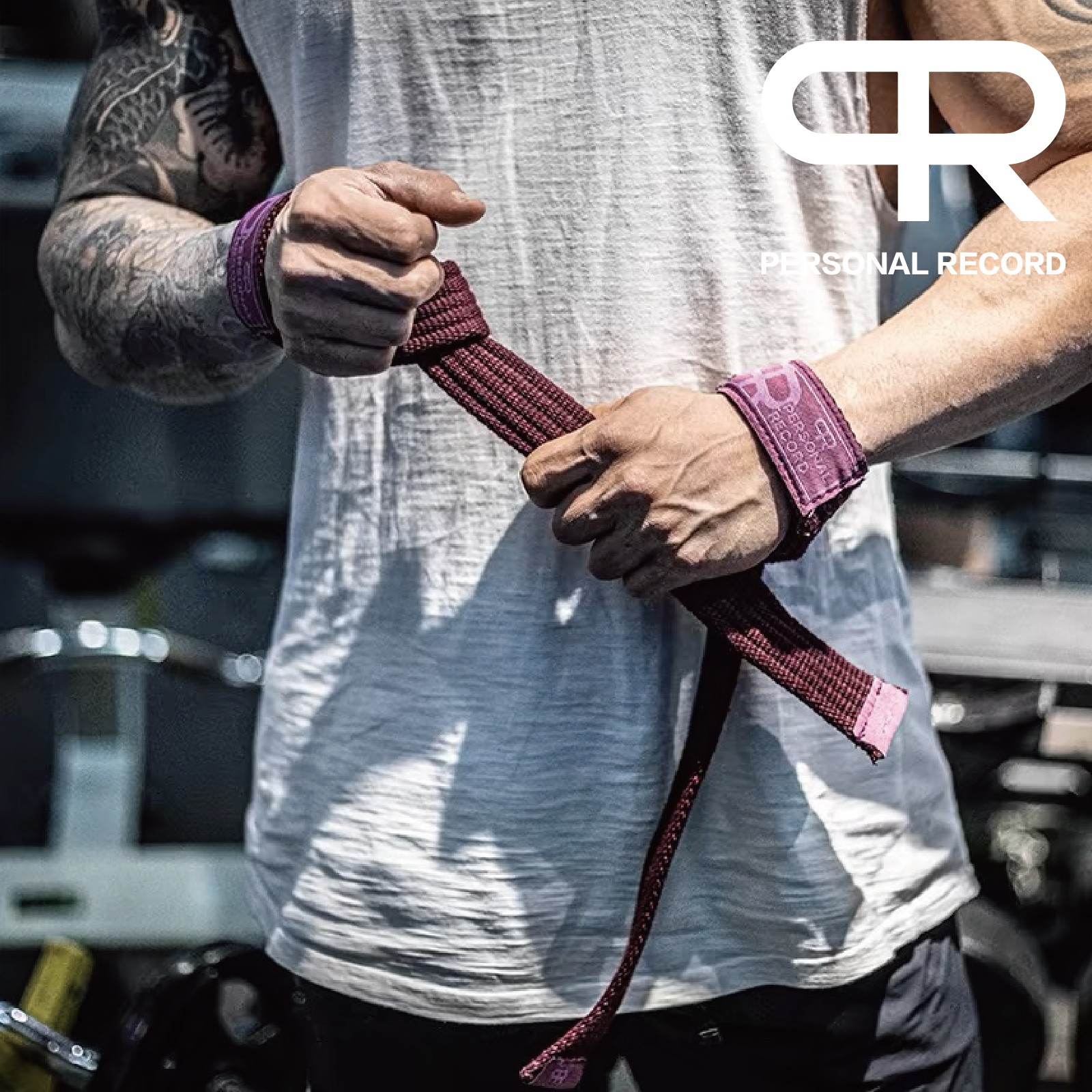 美国PR轮子哥助力带健身健美硬拉引体向上划船护腕护掌助力带