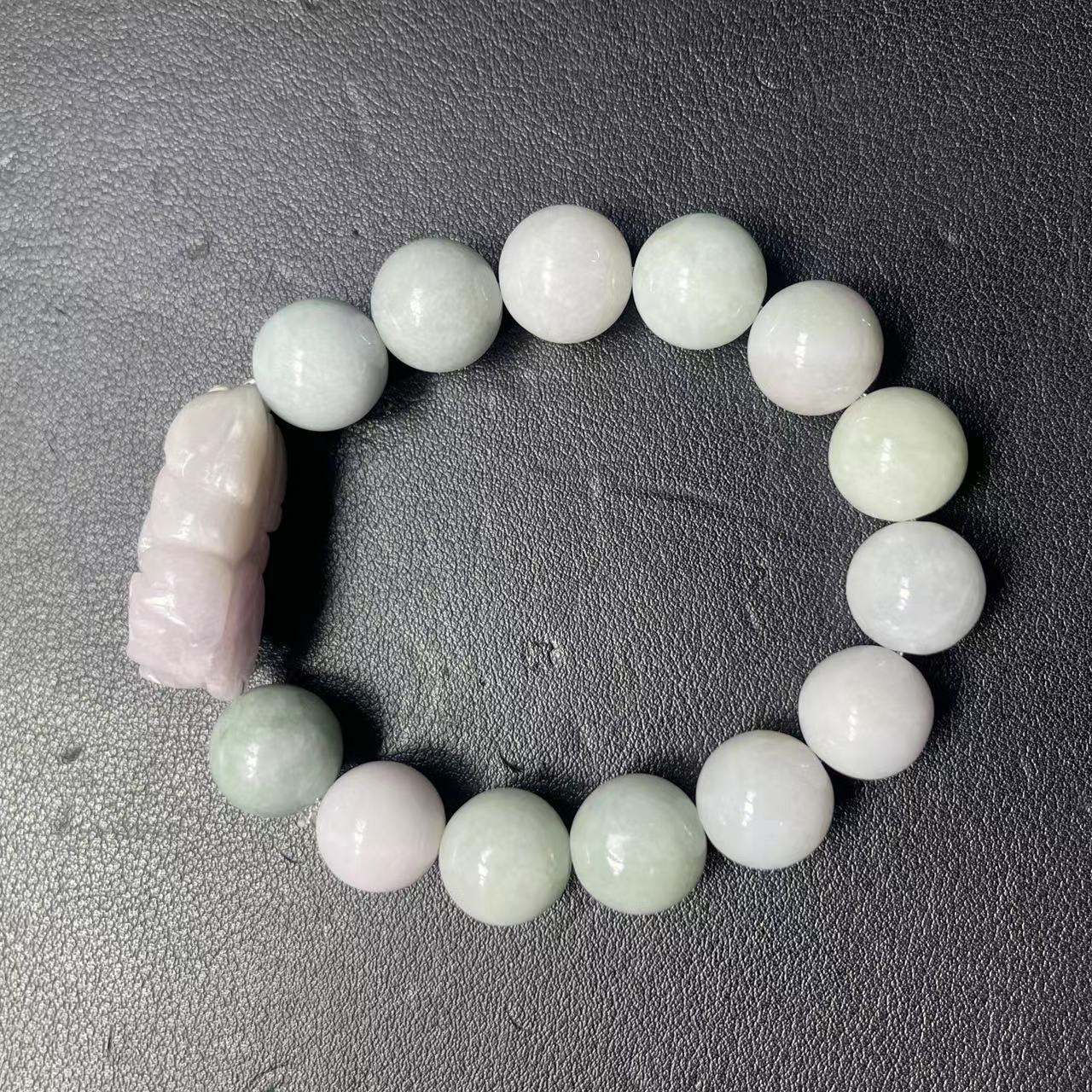 天然翡翠A货貔貅手串