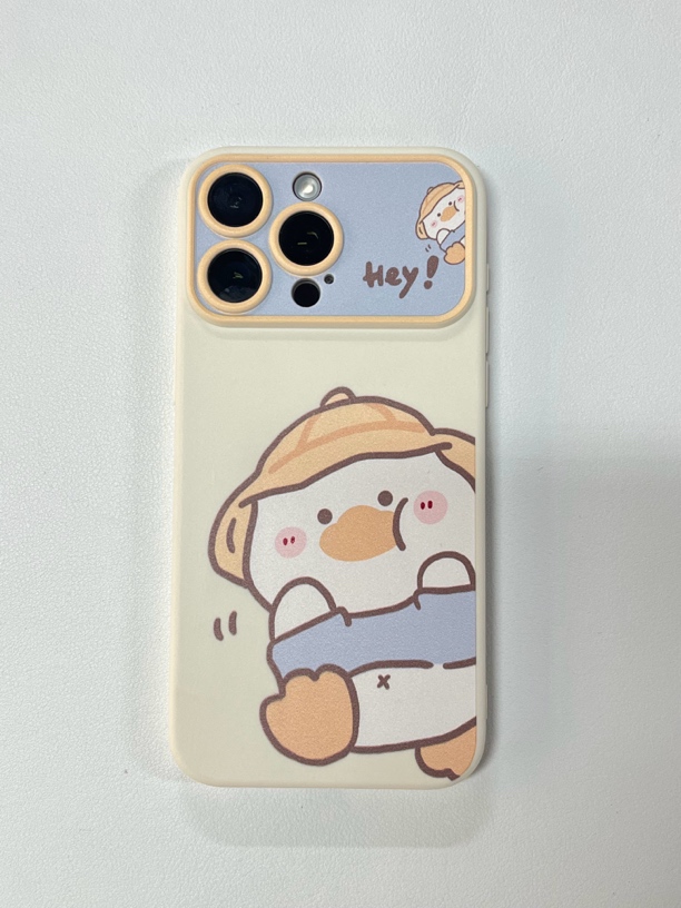 卡通鸭子手机壳适用苹果防摔硅胶全包软壳多型号