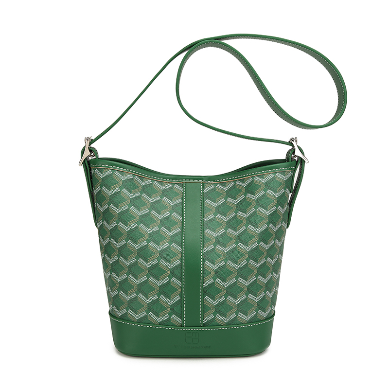 EMO ELEGANT MODEST ORIGINAL狗牙中号水桶包斜挎印花包包女款