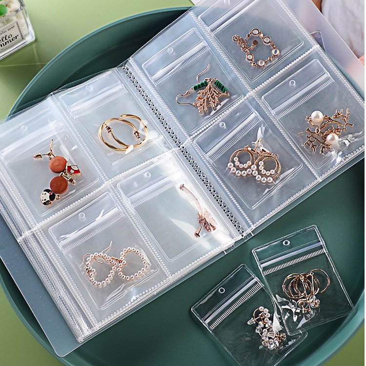 首饰袋 便携pvc透明防尘袋耳环饰品收纳包防氧化密封袋子项链首饰