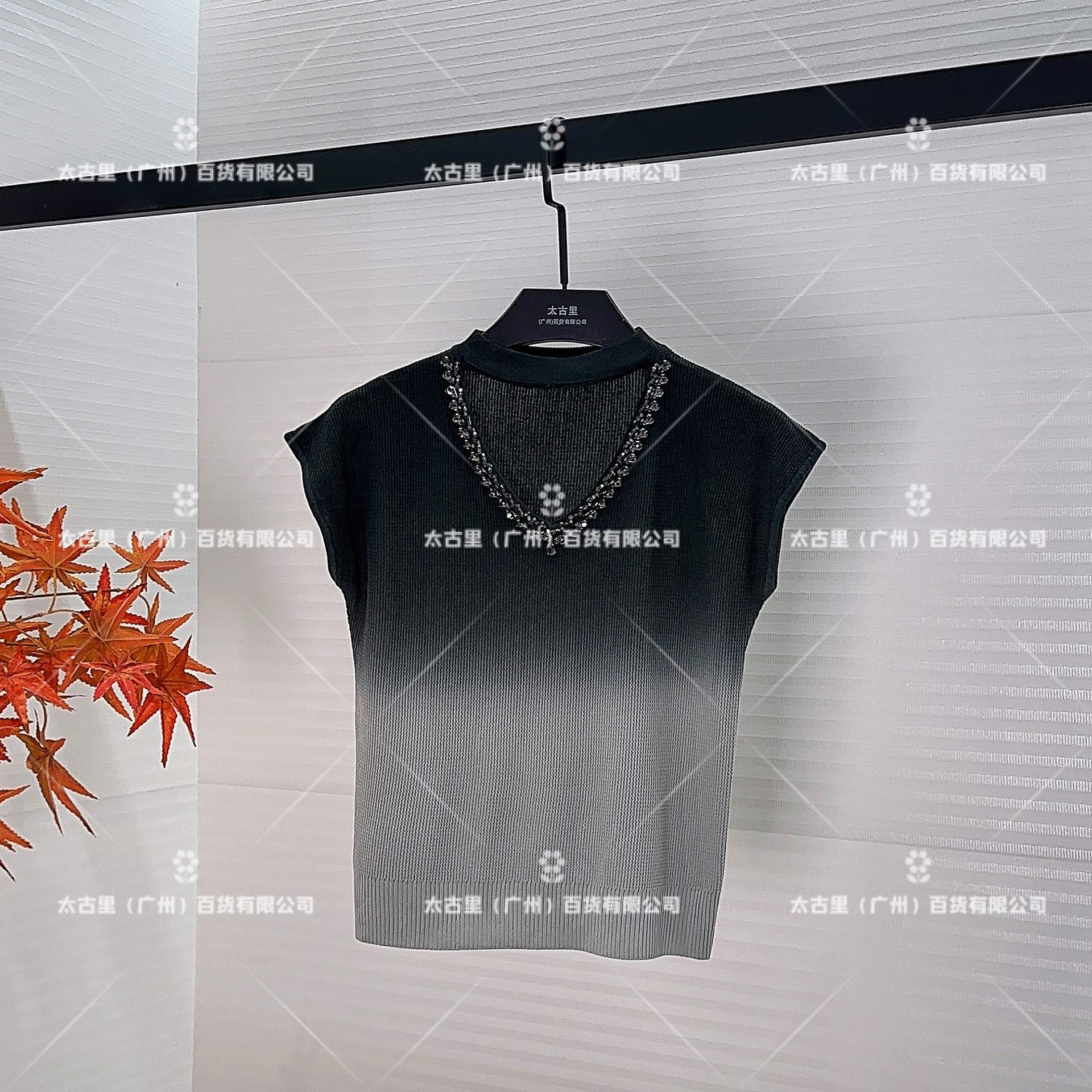 【linda】【71】法式扎染时尚休闲百搭重工V领T恤JC-A1806