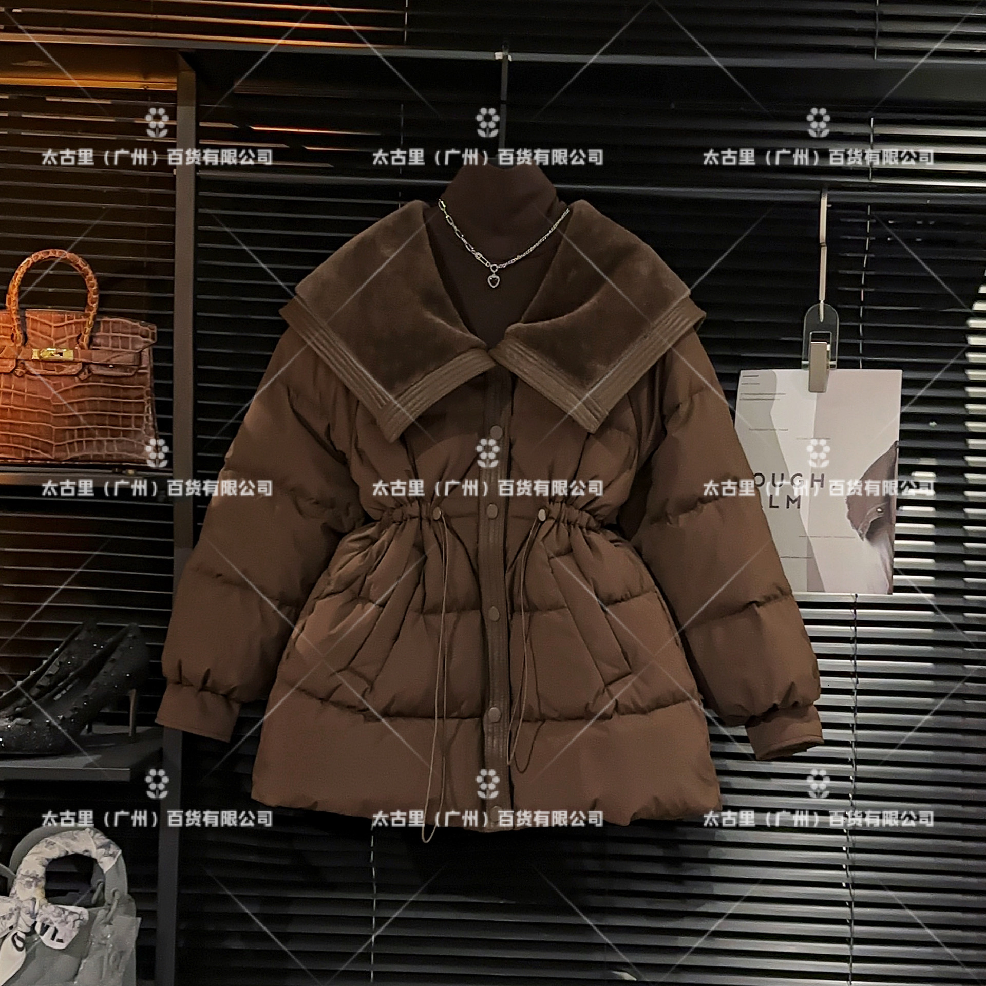 【小鬼专属】羽绒白鸭绒设计师款显瘦气质时尚连帽JC-A647