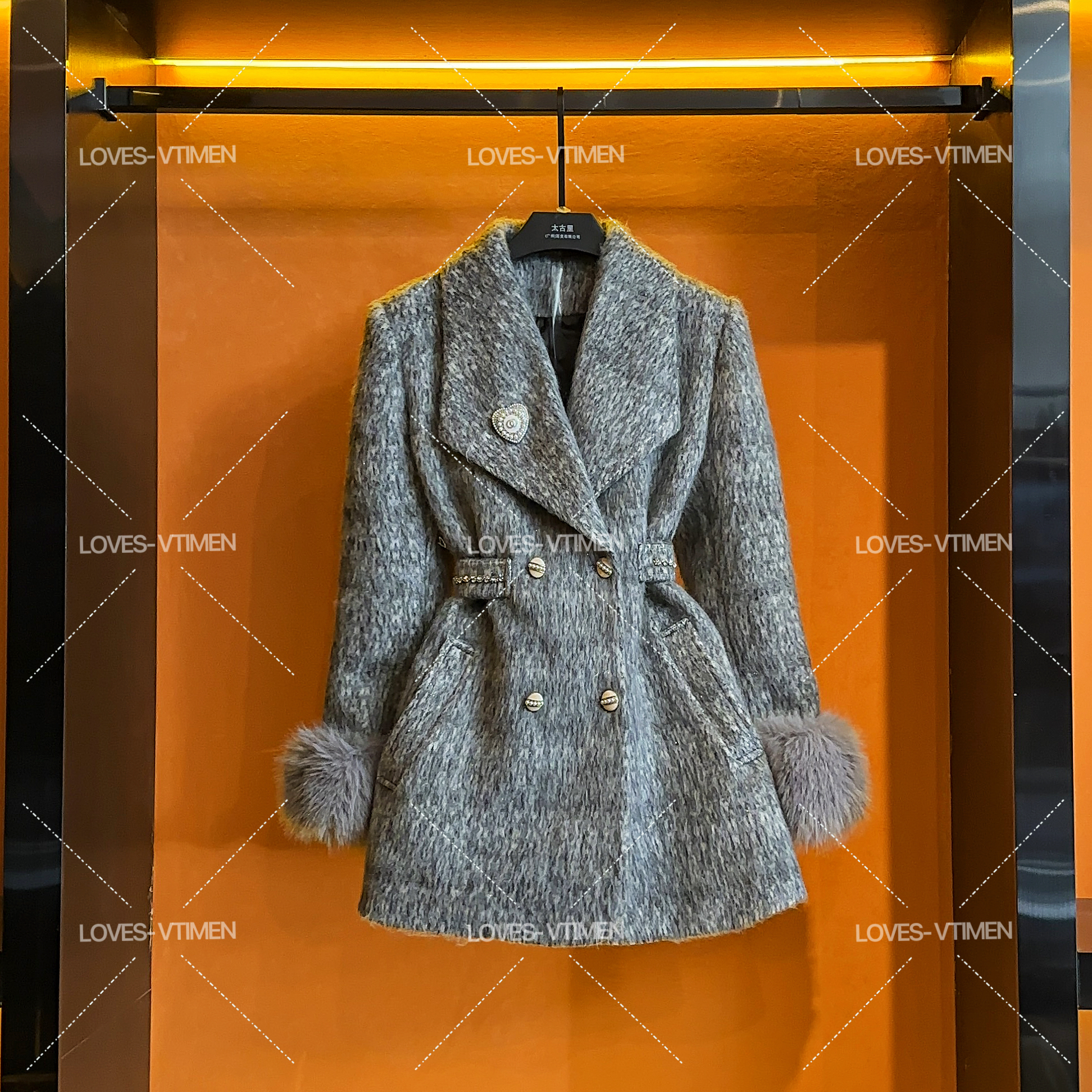 【大胆专属】编码“49”白鸭绒羽绒服轻奢显瘦收腰外套LOVES-A1409