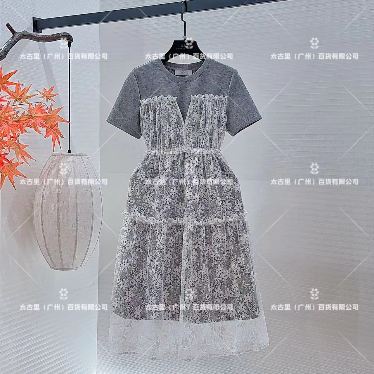 【昕昕】编码【12】法式宽松气质显瘦拼接减龄收腰裙JC-A1553