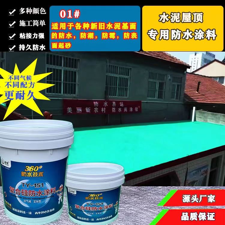 防水补漏胶防水涂料房屋漏水楼顶漏水泥基面（混凝土基面）简单