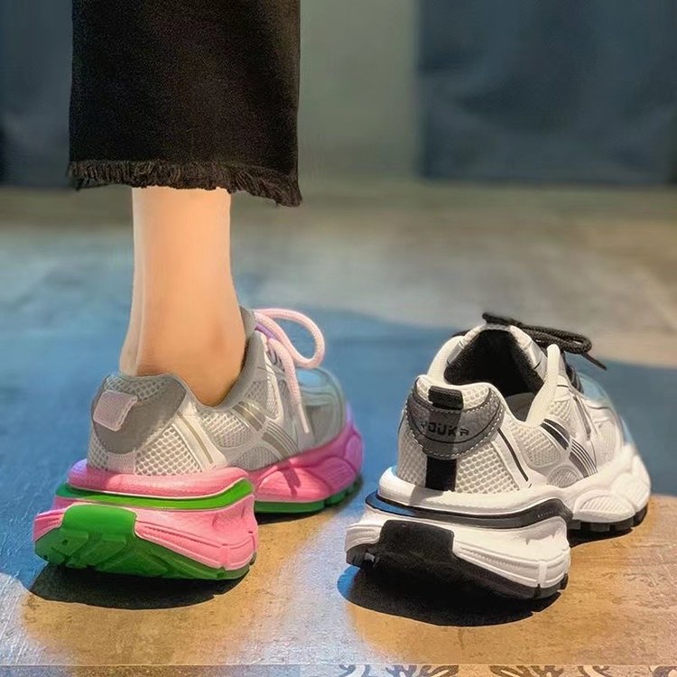 品牌断码剪标显脚小老爹鞋女款2024新款秋季透气女潮牌运动鞋久站