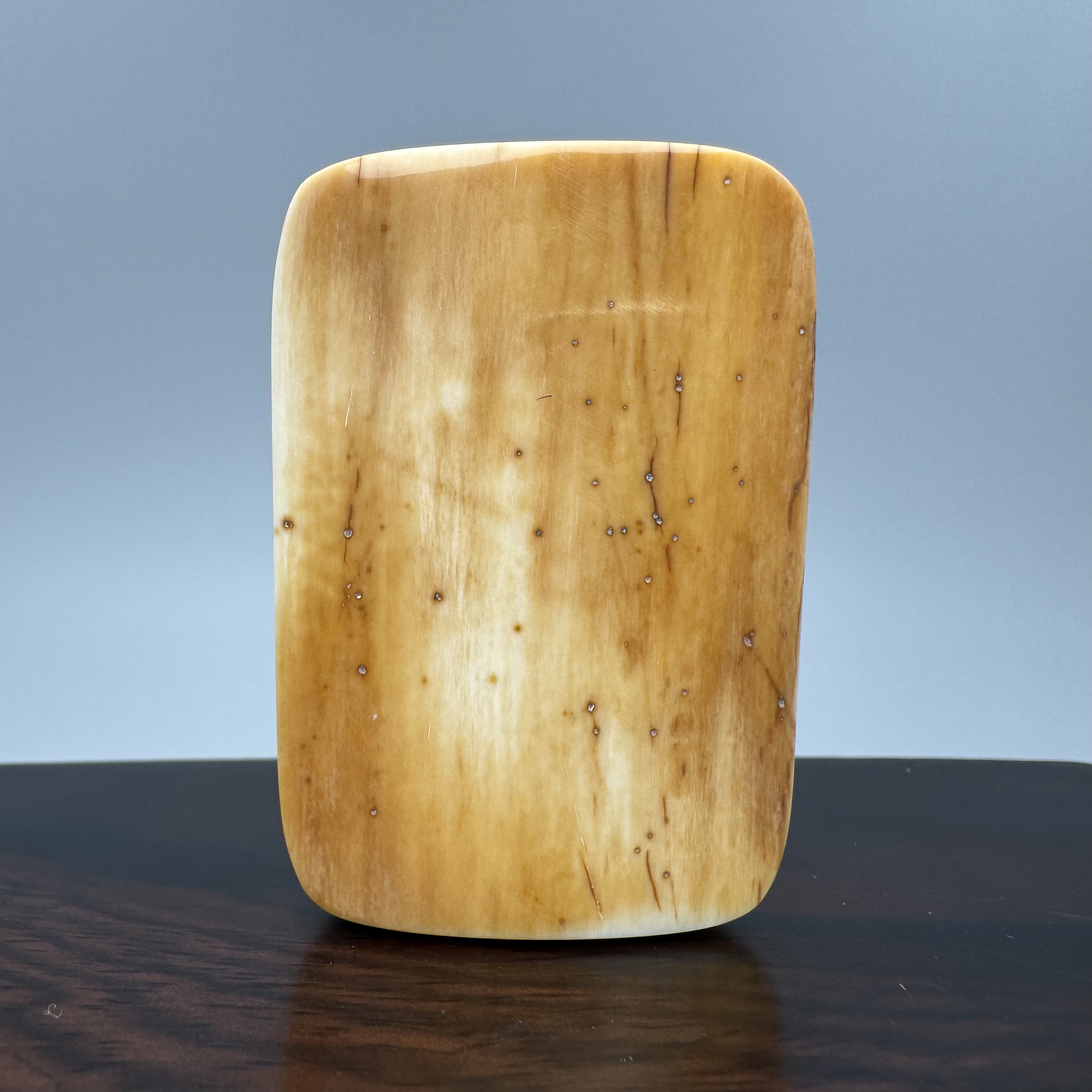 DEZHI/德志37.3g肥皂块把件天然猛犸牙默认打孔绑绳F671